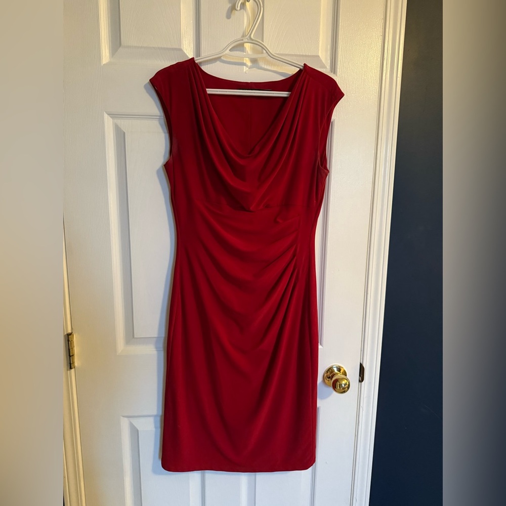 Flattering Red Ralph Lauren Dress